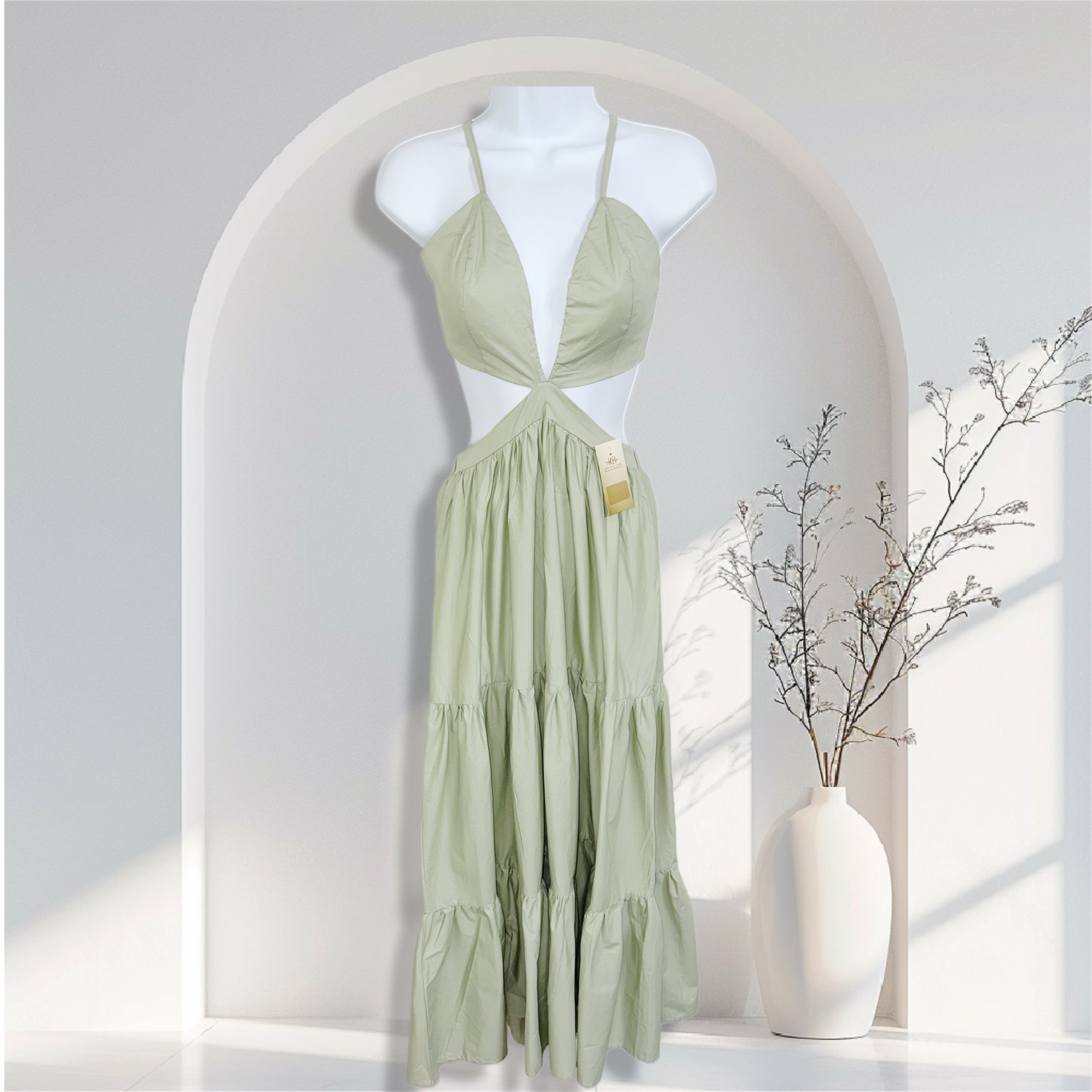 Sage Horizon Maxi Dress