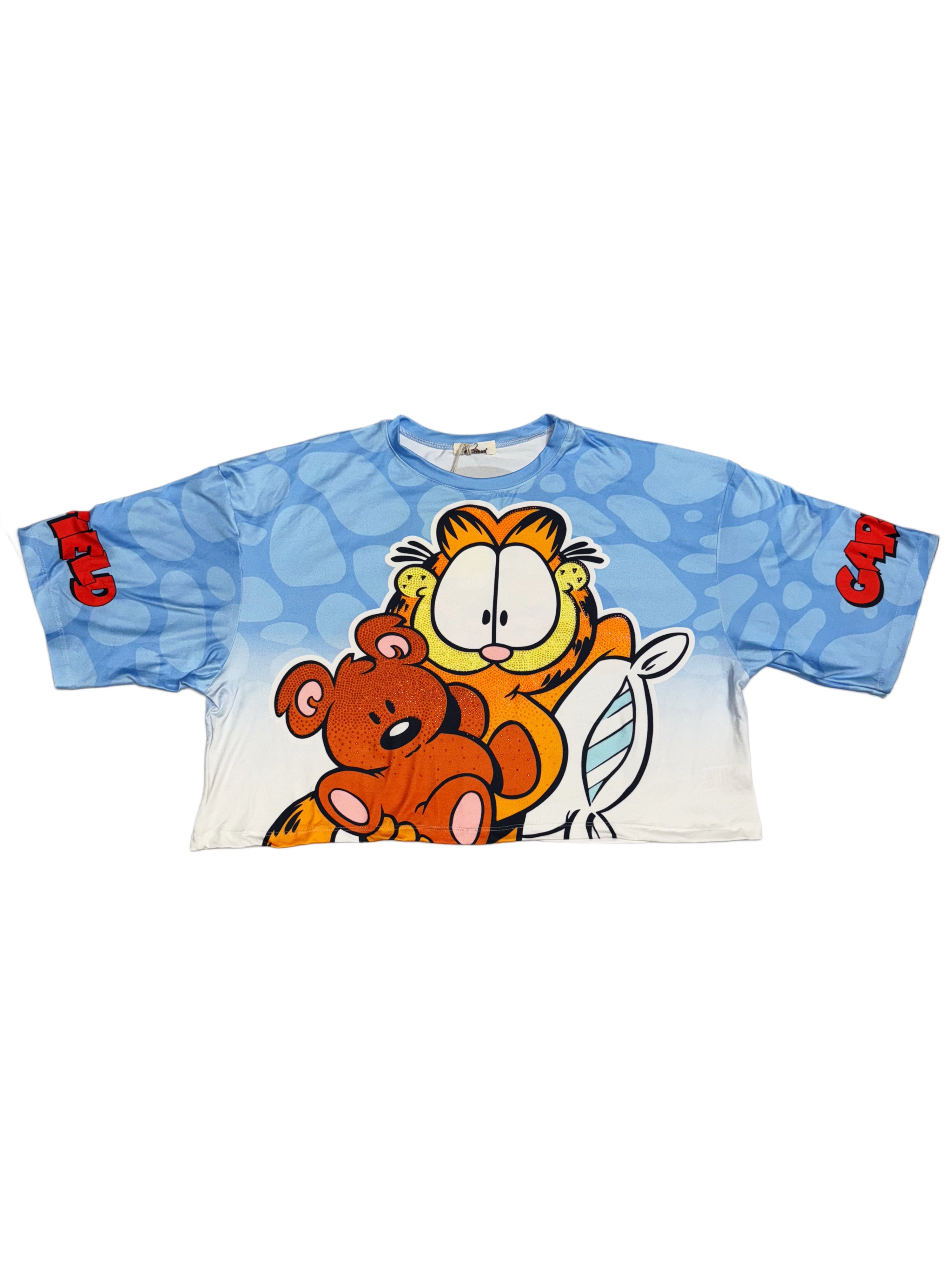 Cozy Mood Crop Tee 🧸💙