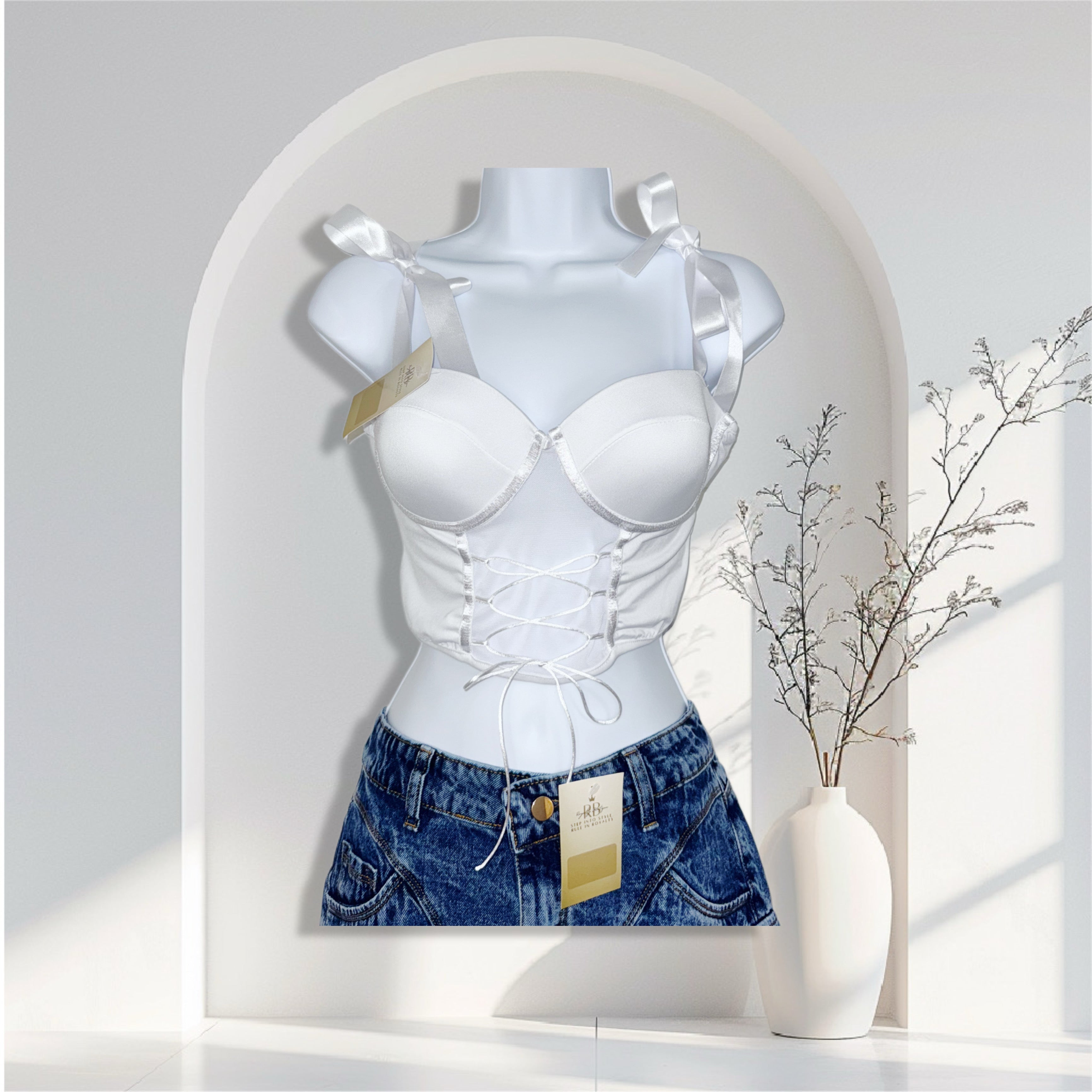 Bella Lace-Up Top