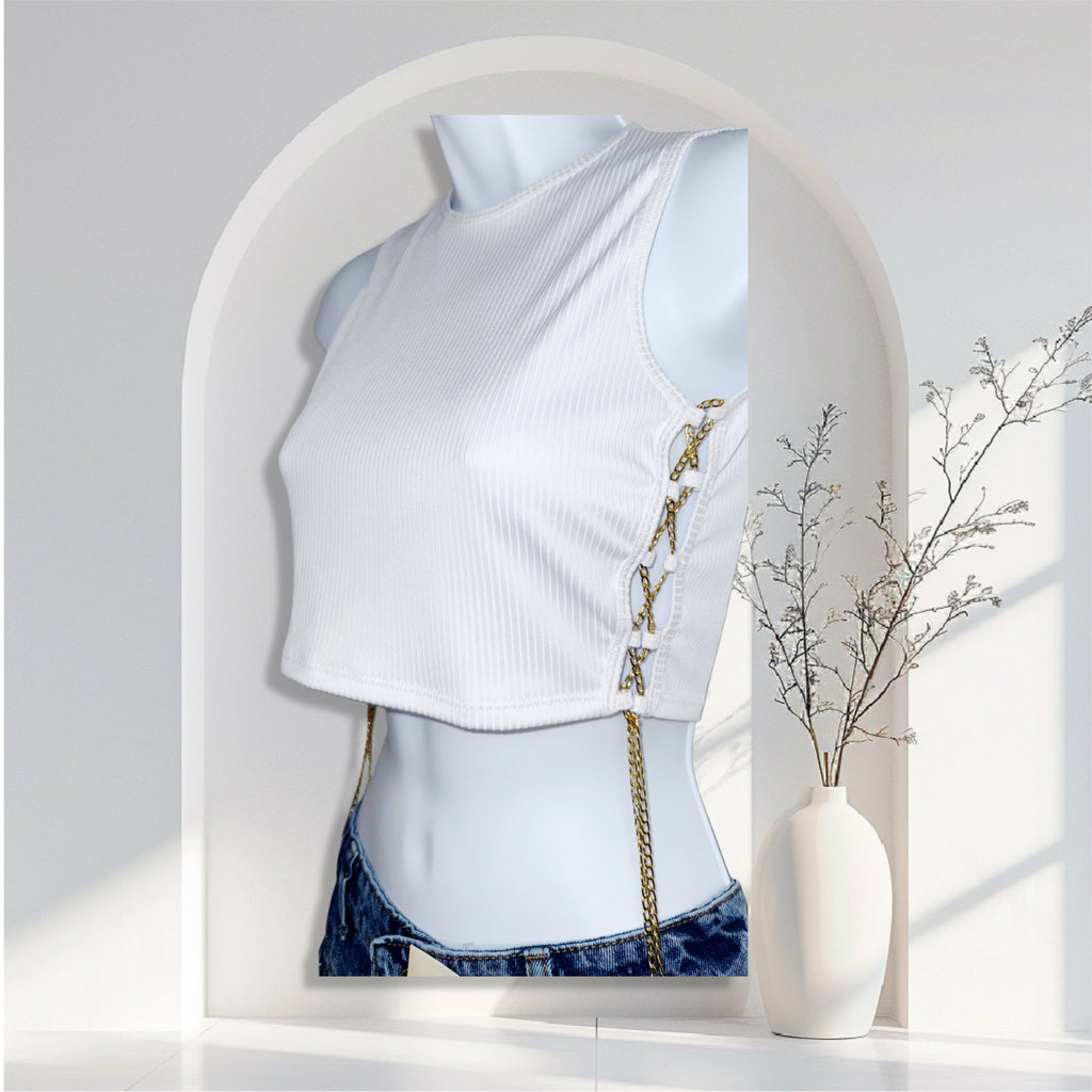 Chain Luxe Crop Top