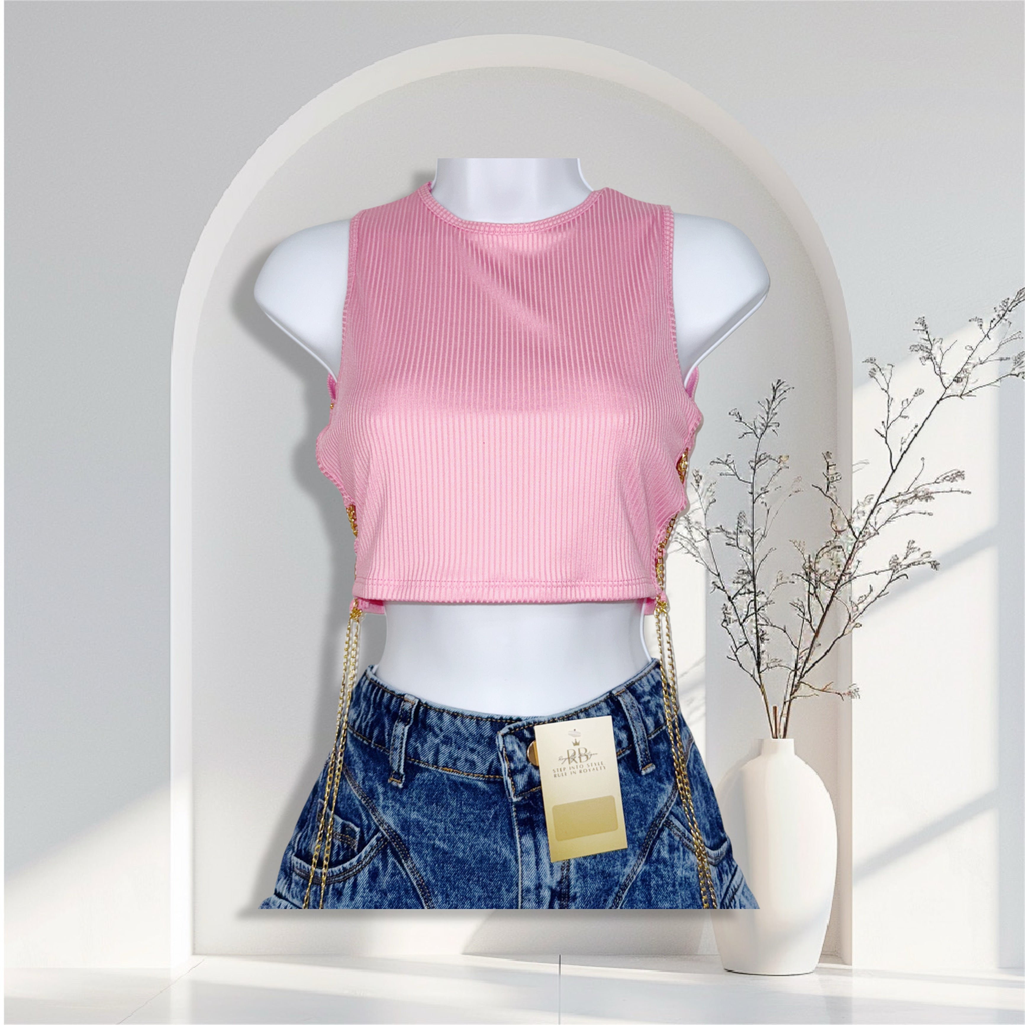 Chain Luxe Crop Top