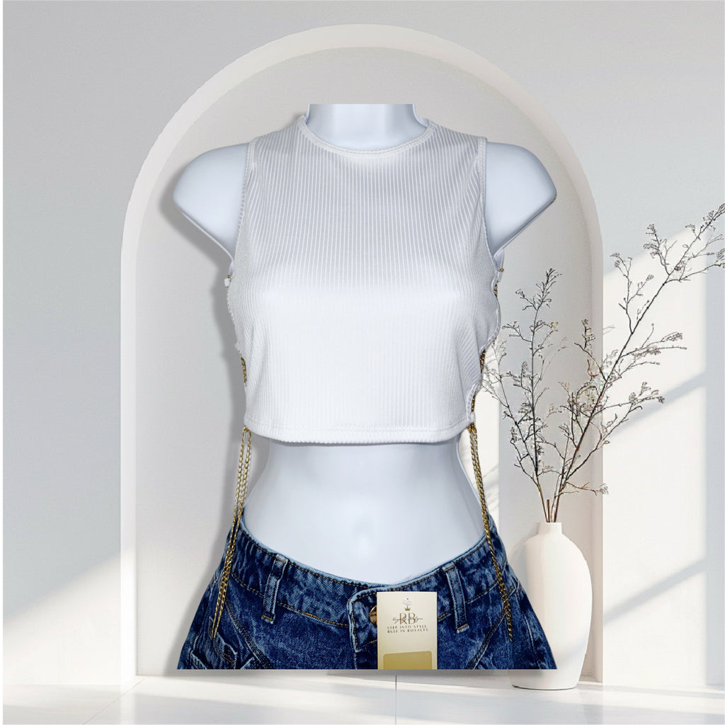 Chain Luxe Crop Top