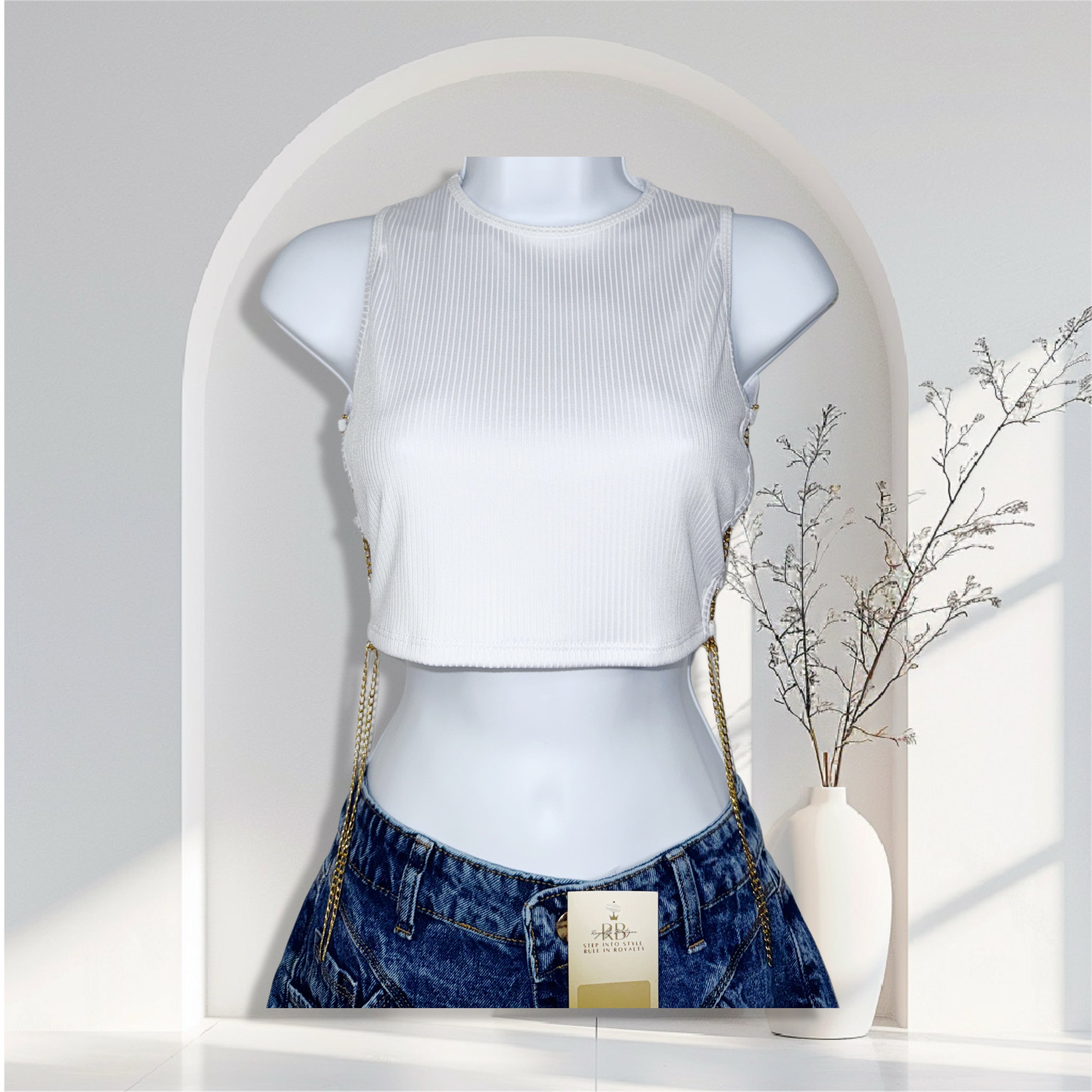 Chain Luxe Crop Top